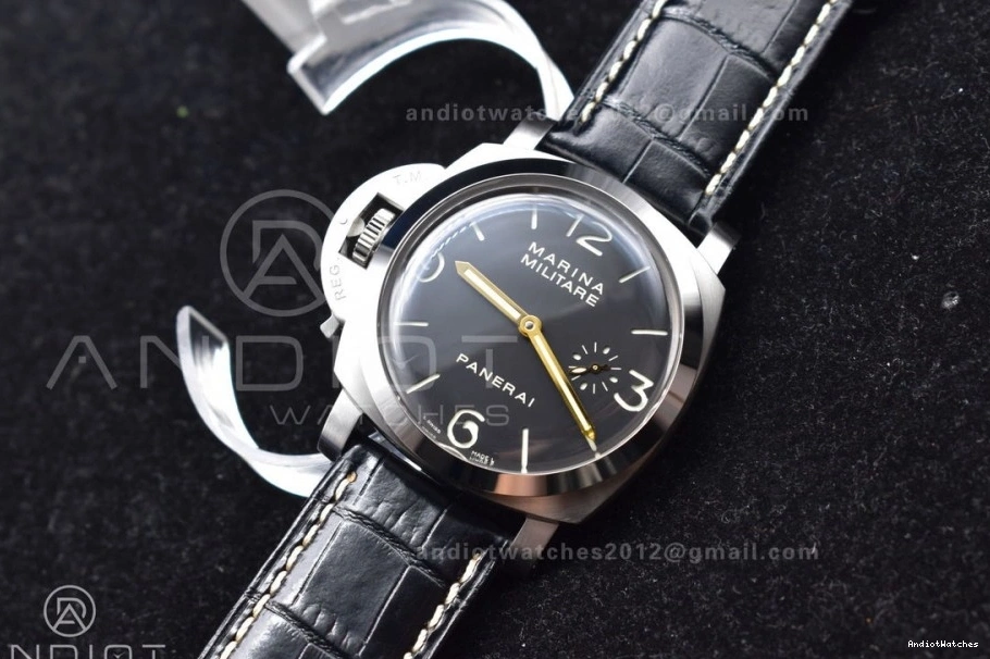 Strap with Superlumed Edition XF H Leather Trendy A6497 1:1 Dial Y-Incabloc PAM217 993 Black Best on 1119